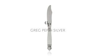 Georg Jensen Acanthus Cheese Knife Silver Blade