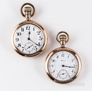 Two E. Howard Open-face Watches