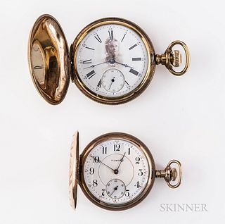 Two American Gold-filled Hunter-case Watches