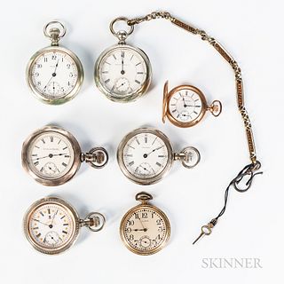 Seven American Pocket Watches