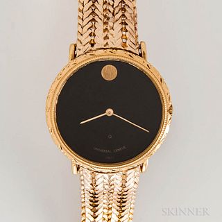 Universal Geneve 14kt and 18kt Gold and Diamond Quartz Wristwatch
