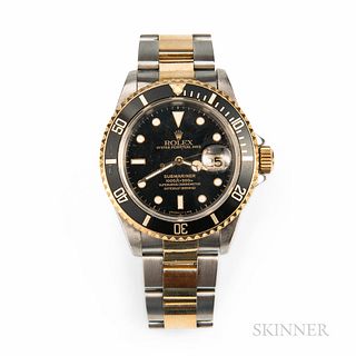 Rolex Two-tone Submariner Reference 16613 Wristwatch