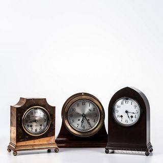 Three Chelsea Table Clocks