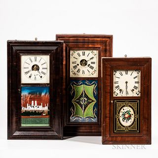 Three Ogee Shelf Clocks