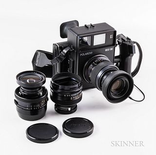 Polaroid 600 SE Camera and Three Mamiya Lenses
