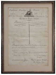 Signed Napoleon Document