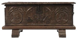 Continental Gothic Carved Walnut