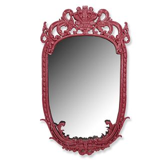 Oval Carved Wall Mirror