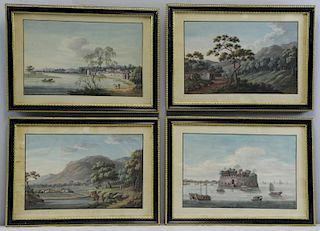 Set of 4 Chinese Export Gouaches.