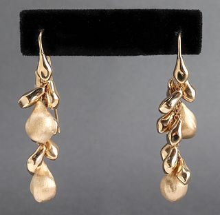 Marco Bicergo Style 18K Yellow Gold Drop Earrings