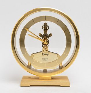 Linden Quartz Skeleton Mantel Clock