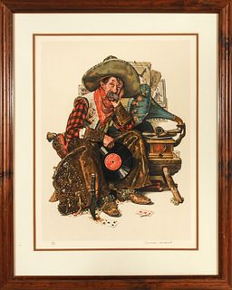 Norman Rockwell "Dreams of Long Ago" Lithograph