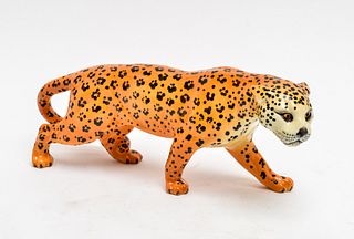 Beswick England Porcelain Leopard Sculpture