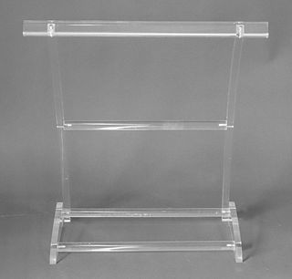 Modern Clear Lucite Rack / Stand