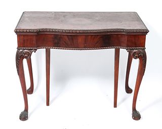 George III Manner Oak and Mahogany Folding Table