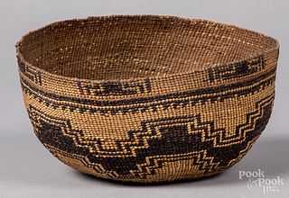 California Yurok Indian basketry cap