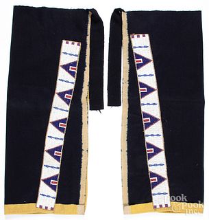 Pair of Sioux Indian leggings
