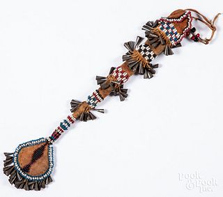 Apache Indian beaded awl case