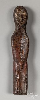 Punuk Eskimo fossilized walrus ivory male figure