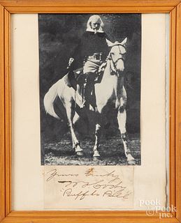 William"Buffalo Bill" Cody autograph