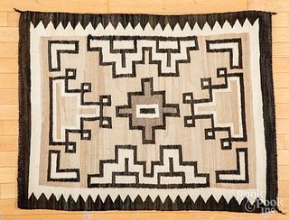 Navajo Indian rug, 42" x 33".