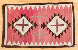 Navajo Indian rug, 56 1/2" x 34".