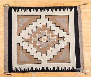 Navajo Indian rug, 52 1/2" x 45".