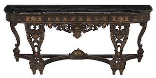 Renaissance Style Carved and Parcel