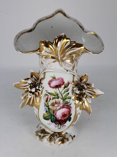 Antique Vieux Paris Porcelain Spill Vases