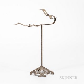 Silver-painted Shoe Display Stand