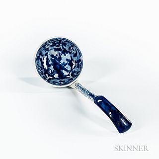 Staffordshire Blue Transfer-decorated Sauce Ladle