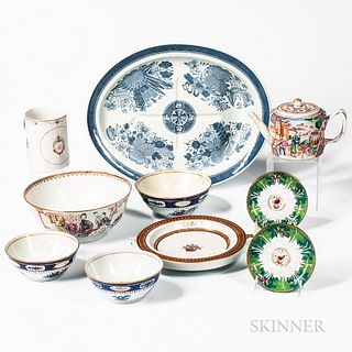Group of Export Porcelain Table Items