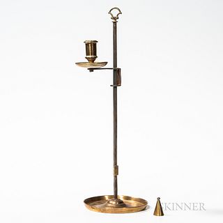 Iron and Brass Adjustable Candleholder