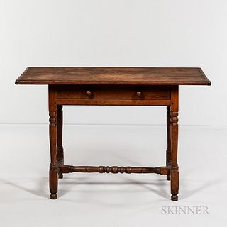Turned Maple and Pine Tavern Table