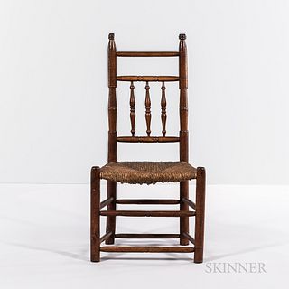 Early Turned Maple Side Chair