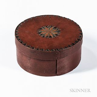 Carved and Red-painted Pantry Box