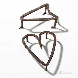 Two Wrought Iron Trivets
