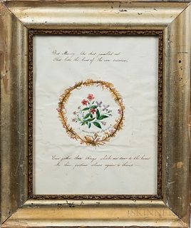 Framed Memento of Newport Watercolor and Verse