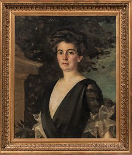 Alphonse Jongers (New York/Connecticut/Canada, 1872-1945)      Portrait of Mary Higginson Sears