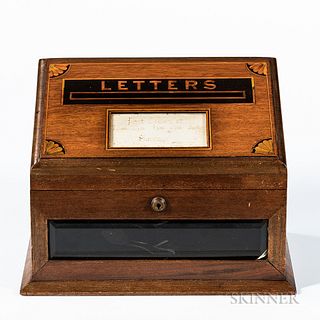 British Mahogany Letter Box