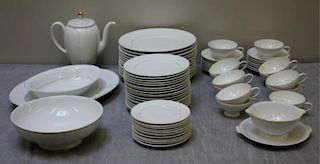 Rosenthal Porcelain "White Velvet" Dinner Service