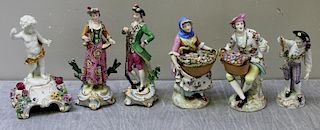 6 Antique Porcelain Figures.