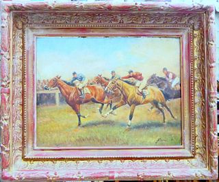 ATHANAS SCHELOUMOFF (1892-1983) RUSSIAN HORSE RACE