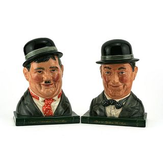 LAUREL AND HARDY - BOOKENDS - ROYAL DOULTON