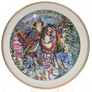 ROYAL DOULTON GILDED COLLECTORS GALLERY EDITION PLATE