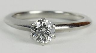 Tiffany & Co .47 Carat Diamond and Platinum Engagement Ring