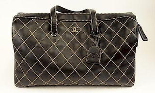 From a Palm Beach Socialite, A Large Chanel Surpique Wild Stitch Tote Bag
