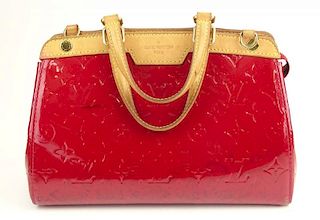 Louis Vuitton Red Patent Leather Monogram Handbag
