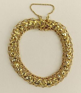 Delicate 18 Karat Yellow Gold Link Bracelet