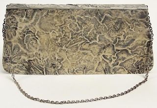 Early 20th Century Russian 84 Silver Handbag with Leather Lining